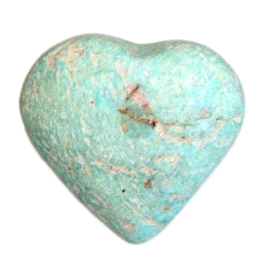 アマゾナイト ハート 産地 ブラジル Amazonite 天河石 希望の石 ホープストーン 天然石 鉱物 1点もの 現品撮影 AMZH-10 ...