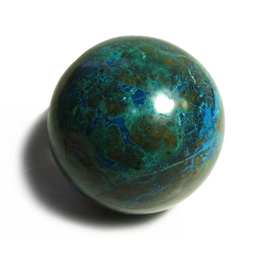 クリソコラ スフィア 丸玉 ボール 産地 ペルー Chrysocolla 珪孔雀石 天然石 鉱物 1点もの 現品撮影 CHBB-33_2