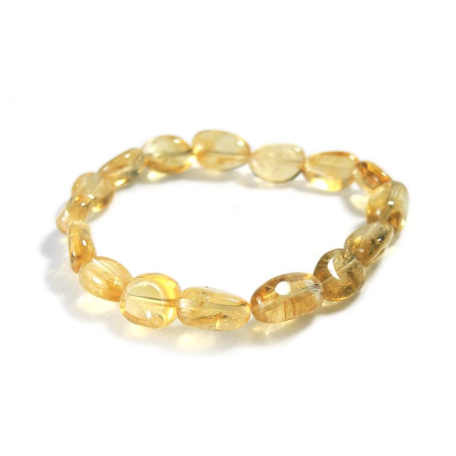 シトリン ブレスレット Citrine 黄水晶 11月 誕生石 ジュエリー アクセサリー 天然石 鉱物 1点もの 現品撮影 CIB-1 | 