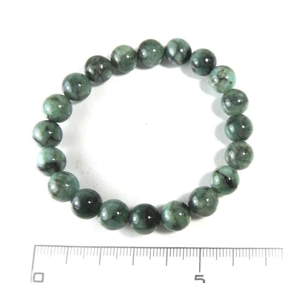 エメラルド ブレスレット 9mm 産地 ブラジル Emerald 翠玉 緑玉 5月
