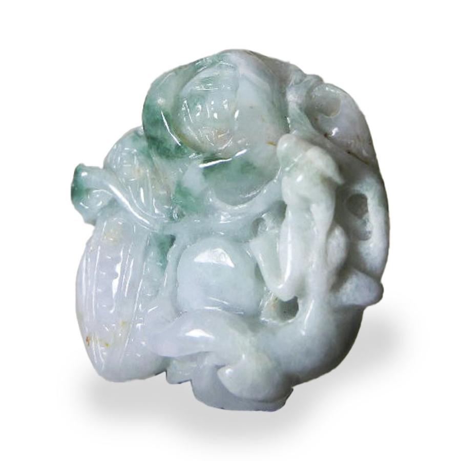 カービング 貔貅 ひきゅう 翡翠 ヒスイ 5月 誕生石 HKY-15