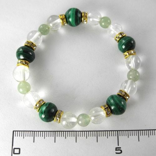 マラカイト デザイン ブレスレット 1点もの 現品撮影 MUDB-2 |  | 01