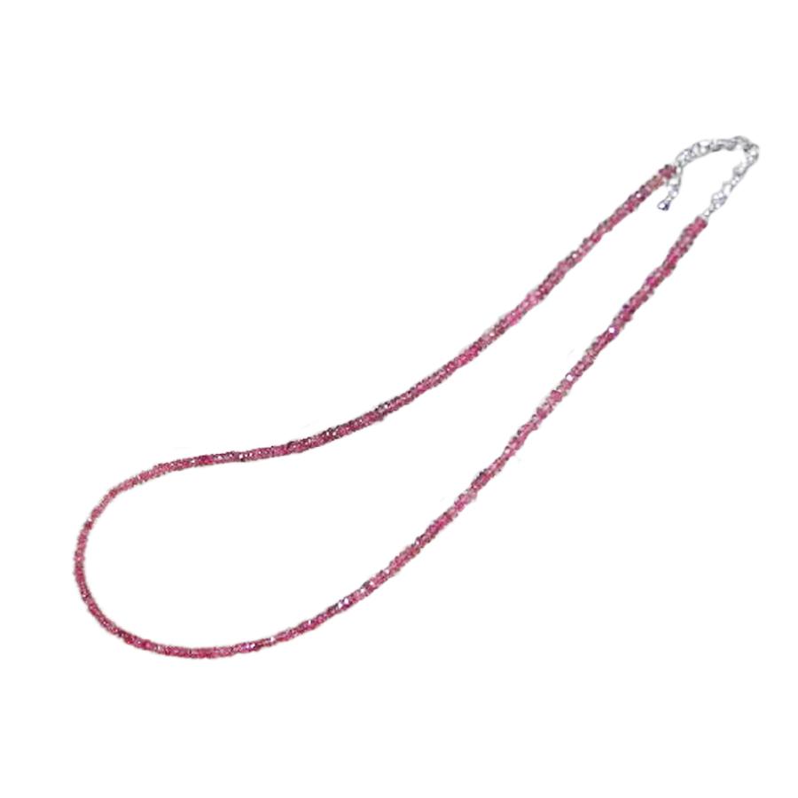 ルベライトトルマリン ネックレス 金具 シルバー925 ロジュームメッキ 10月 誕生石 RNSS-1