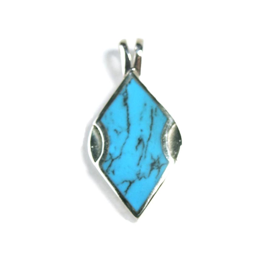 ターコイズ ペンダントトップ 金具 シルバー925 Turquoise トルコ石 12