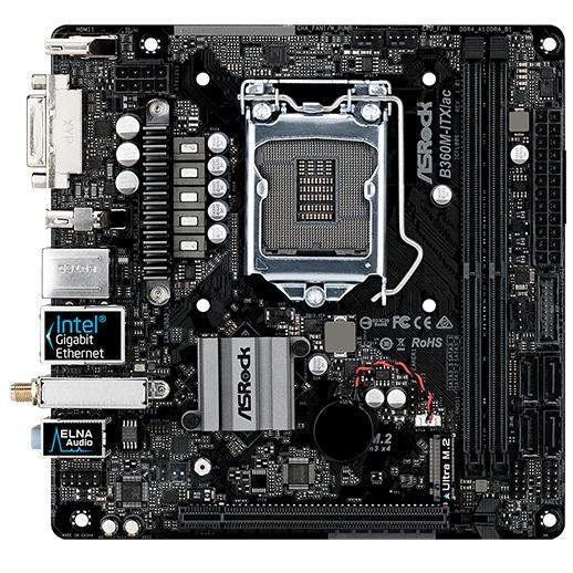 ASROCK　B360M-ITX　LGA1151　MiniITXマザボ ASRock B360M-ITX/ac LGA 1151 DDR4 32GB Mini-ITX Motherboard