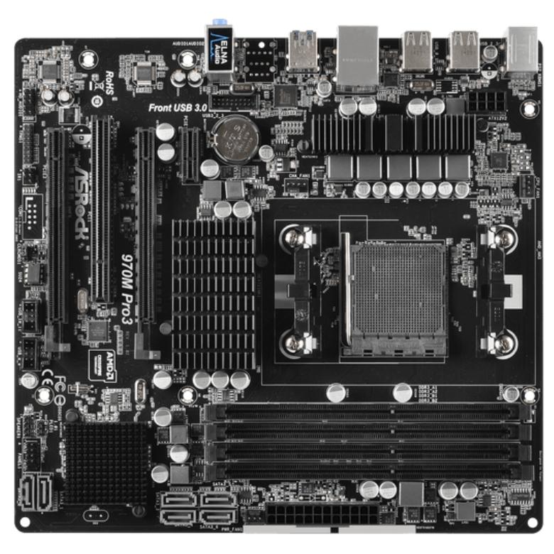 ASRock 970M Pro3 AMD Socket AM3+ DDR3 SDRAM Desktop Motherboard