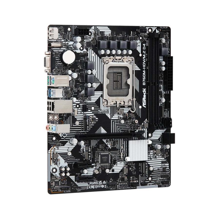 ASRock B760M-HDV/M.2 D4 LGA 1700 DDR4 Micro ATX Motherboard ASRock B760M-HDV/M.2 D4 LGA 1700 DDR4 Micro ATX Motherboard