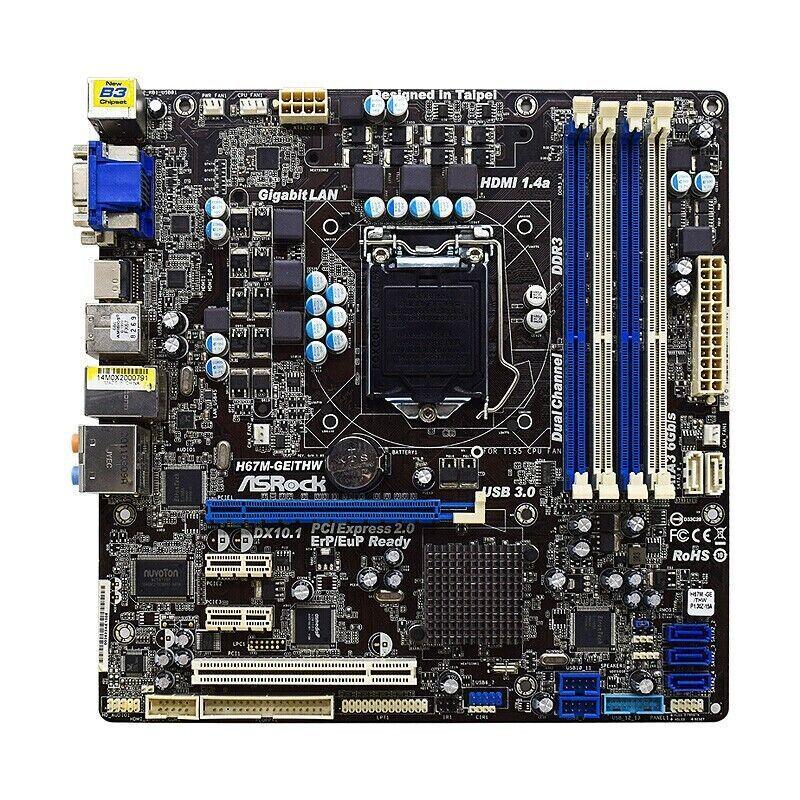 ASRock製 MicroATXマザーボード　H67M-GE/THW　LGA1155 Amazon | ASRock H67M-GE/THW (LGA1155 / H67) MicroATX