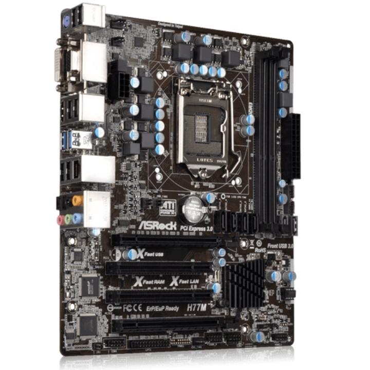 ASRock H77M LGA1155 1 PCIe 3.0 x16 DDR3 M-ATX Motherboard : パワーテクノロジー ...