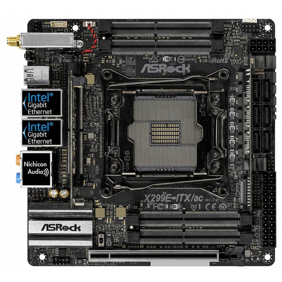 ASRock X299E-ITX/AC 中古 LGA 2066 Intel X299 SATA 6Gb/s USB 3.1