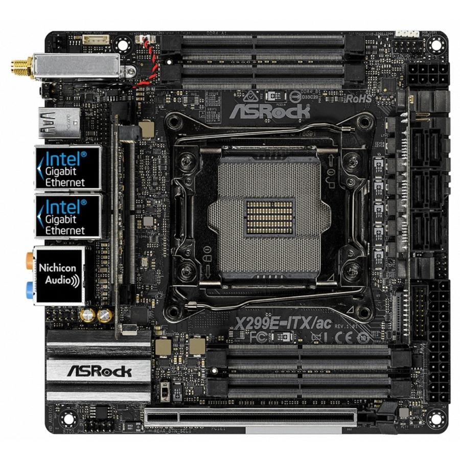 ASRock X299E-ITX/AC 未使用 LGA 2066 Intel X299 SATA 6Gb/s USB 3.1