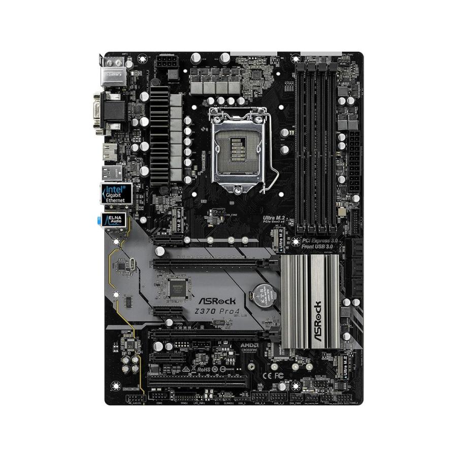 ASRock Z370 Pro4 LGA 1151 300 Series Intel Z370 HDMI SATA 6Gb/s