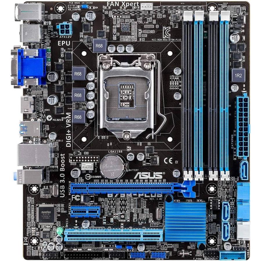新品未開封マザーボード　ASUS　B75M-Plus　i7 第3世代対応 ASUS B75M-PLUS LGA 1155 SATA DDR3 MicroATX Motherboard : パワー