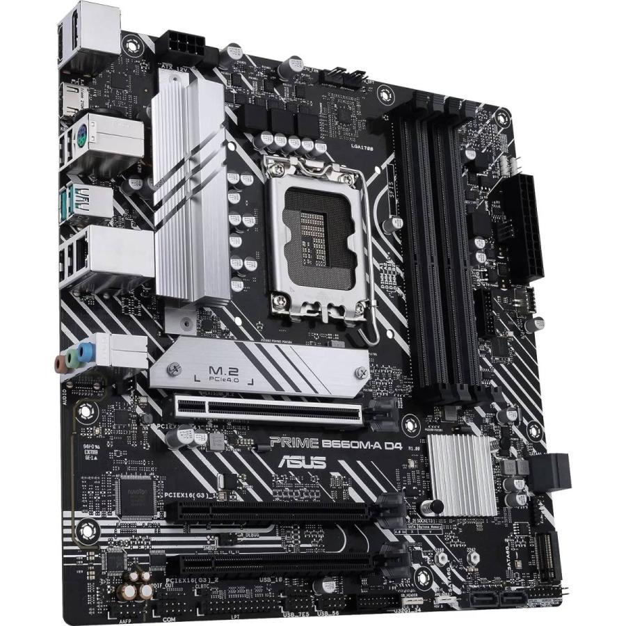 ASUS B660M-A D4 第12世代intel cpu lga1700 ASUS PRIME B660M-A D4 LGA 1700 Intel 12th Gen mATX Motherboard