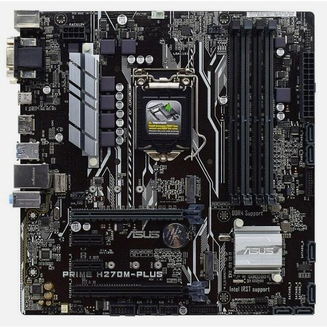 ASUS PRIME H270M-PLUS Intel H270 LGA1151 DDR4 SATA3 HDMI M-ATX