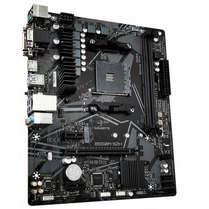 GIGABYTE B550M S2H AM4 AMD B550 SATA 6Gb/s Micro ATX AMD Motherboard_1