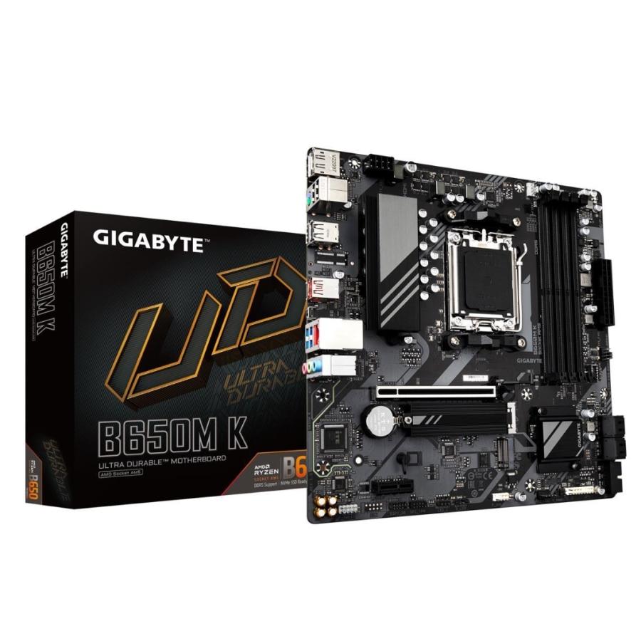 GIGABYTE B650M K AM5 LGA 1718 AMD B650 DDR5 2x PCIe 4.0 M.2 M-ATX