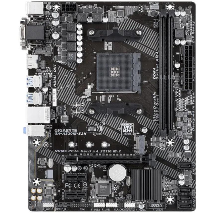 GIGABYTE GA-A320M-S2H AMD A320 Socket AM4 2 x DDR4 Micro ATX M.2
