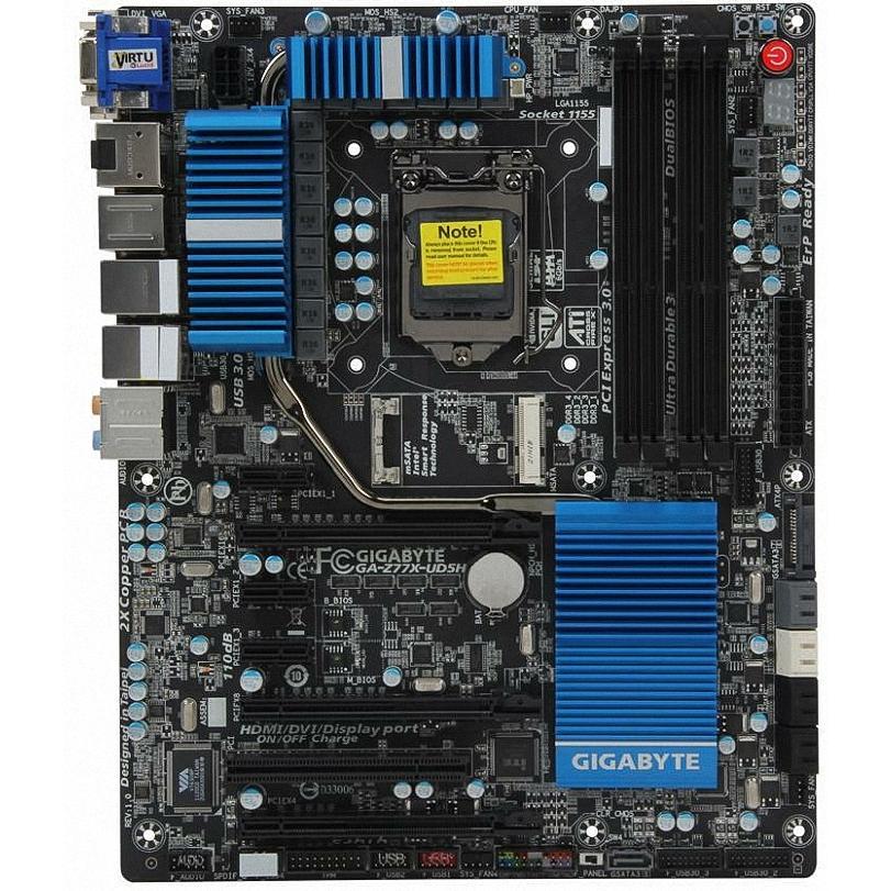 GIGABYTE Z77X-UD5H LGA 1155 Intel Z77 HDMI SATA 6Gb/s USB 3.0 ATX