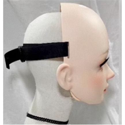 ハーフマスク 人形 Bタイプ 目を閉じた 樹脂製 ヘッドロリータ人形