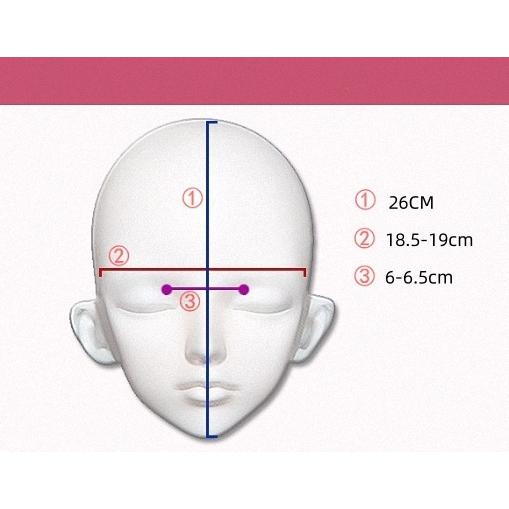 ハーフマスク 人形 Bタイプ 目を閉じた 樹脂製 ヘッドロリータ人形