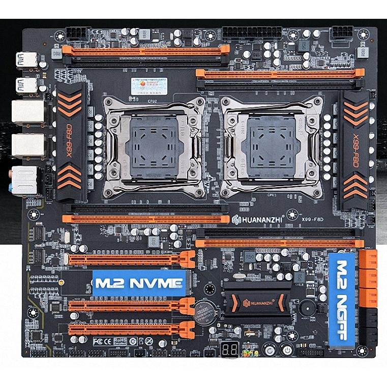 マザーボード Huanzhi X99-F8D XEON E5 2696V3 x2 36C72T HUANANZHI X99 F8D PLUS LGA 2011-3 XEON X99 Motherboard Dual