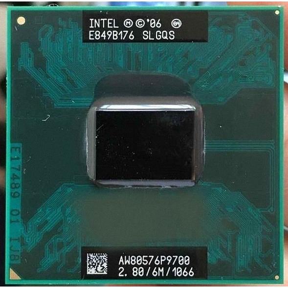 Intel Core 2 Duo P9700 SLGQS 2C 2.8GHz 6MB 28W Socket P AW80576SH0726MG ...