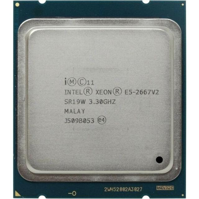 Processeur Intel Xeon E5 2667 V2 – 4.00GHz – 8 Cœurs – LGA 2011 – SR19W – Occasion