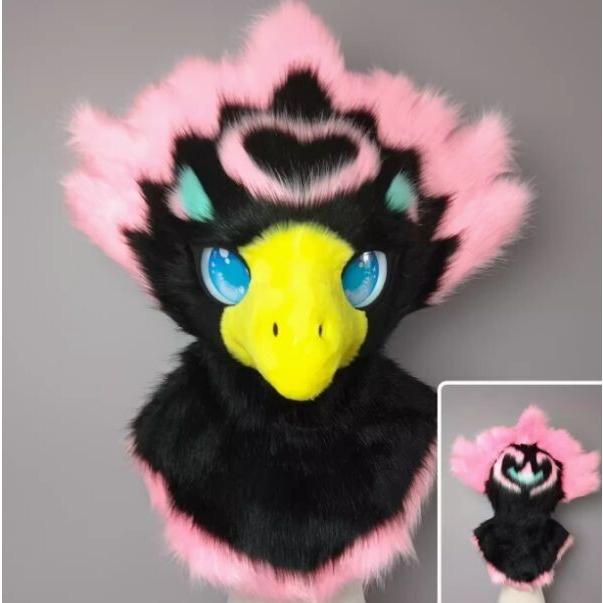 ☆着ぐるみヘッド 鳥 ライトグレー 全頭ヘッド ケモノ マスク ☆着ぐるみヘッド 鳥 ライトグレー 全頭ヘッド ケモノ マスク