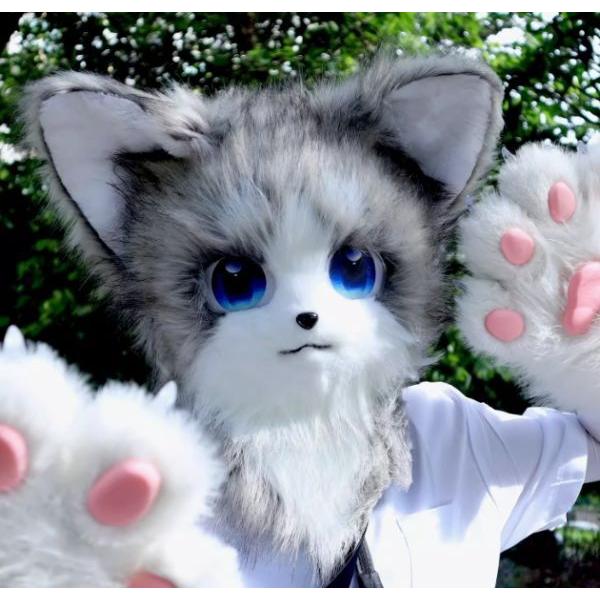 着ぐるみヘッド 犬 Eタイプ 全頭ヘッド ケモノ マスク ファー 着ぐるみヘッド 犬 Eタイプ 全頭ヘッド ケモノ マスク ファー