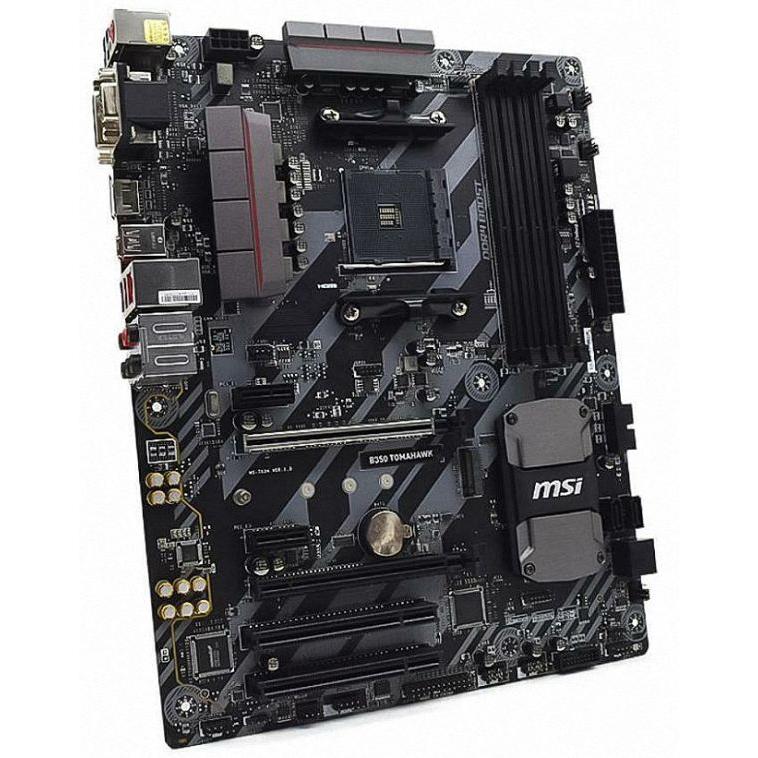 MSI B350 TOMAHAWK Socket AM4 AMD B350 DDR4 USB 3.1 DVI HDMI