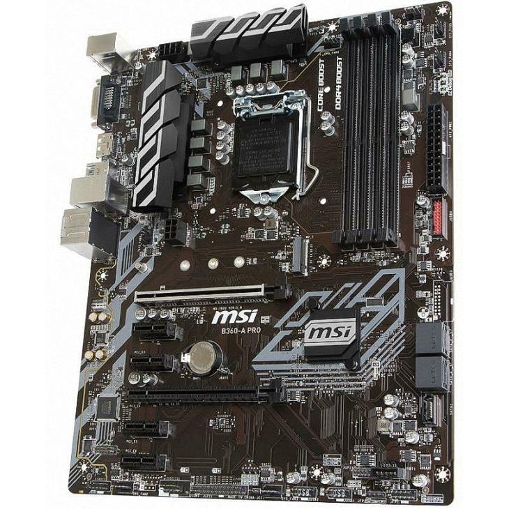 MSI B360-A PRO LGA 1151 (300 Series) Intel B360 SATA 6Gb/s USB 3.1