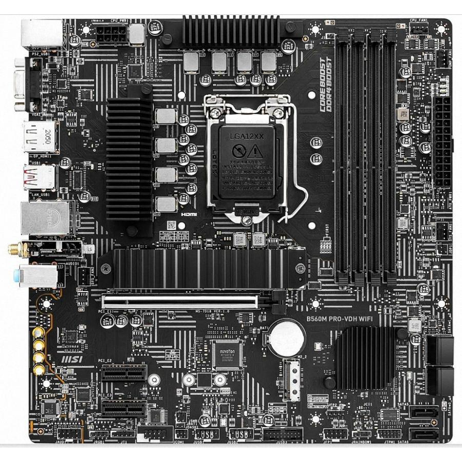 MSI B560M PRO-VDH WIFI LGA 1200 Intel B560 SATA 6Gb/s Micro