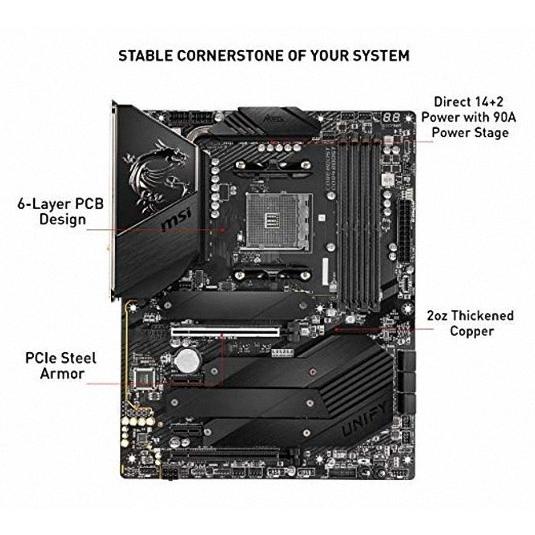 MSI MEG B550 UNIFY AM4 DDR4 ATX AMD Motherboard : パワー