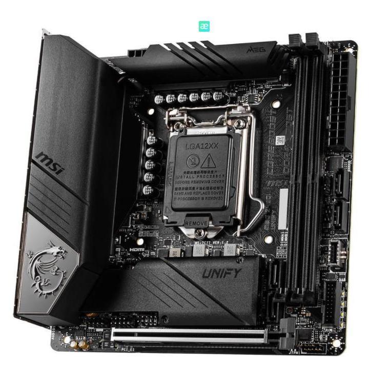 MSI MEG Z490I UNIFY 新品 MSI MEG Z490I UNIFY LGA 1200 Mini ITX Intel Motherboard