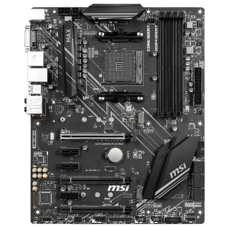 MSI X470 GAMING PLUS MAX AM4 AMD SATA 6Gb/s ATX Motherboard