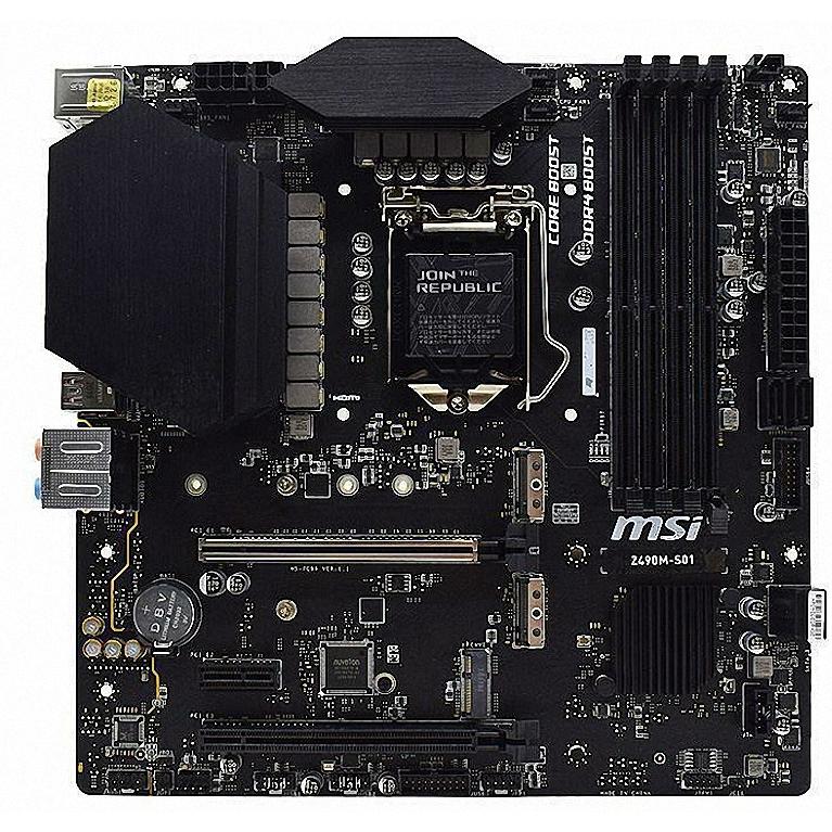 MSI Z490M-S01 DDR4 Intel Z490 LGA1200 Motherboard MSI Z490M-S01 DDR4 Intel Z490 LGA1200 Motherboard