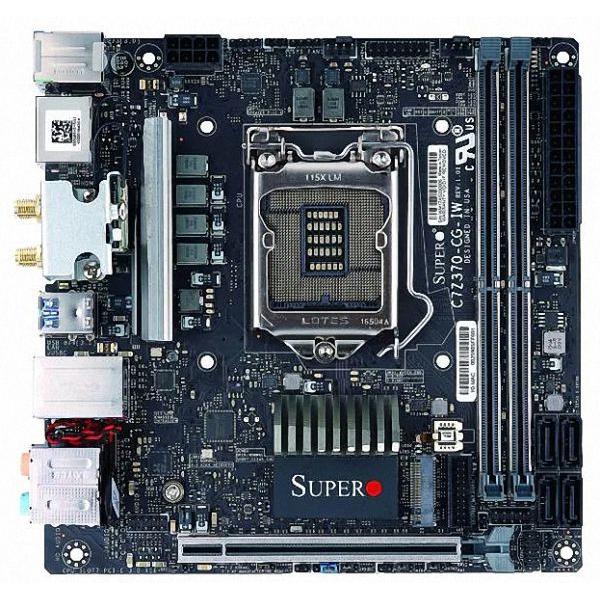 Supermicro C7Z370CGIW LGA 1151 M.2 DDR4 DP MiniITX Motherboard