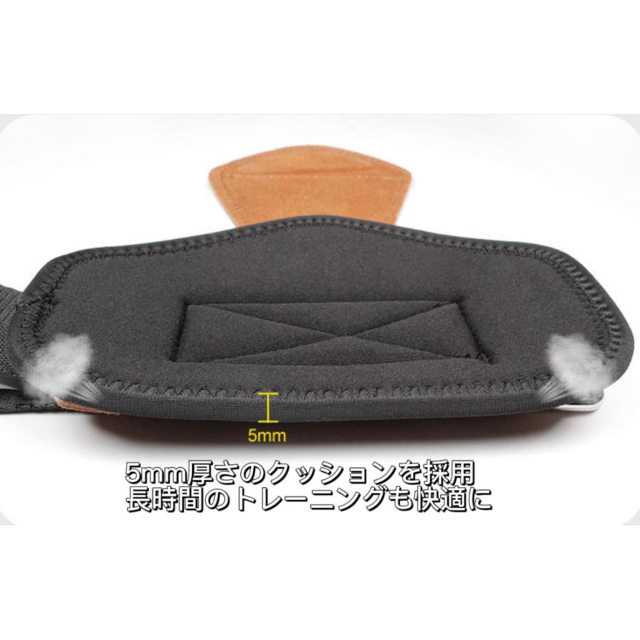 POWER UP 本革製パワーグリップ 収納袋 握力の補助 鍛えたい部位の集中