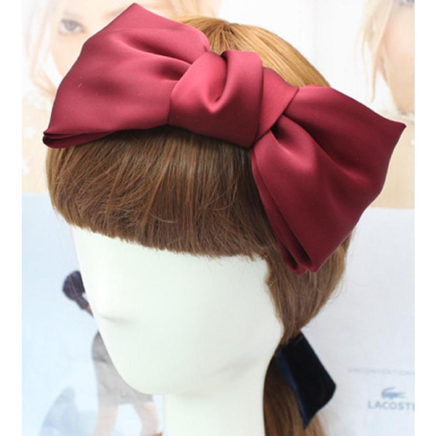 ビッグリボン カチューシャ ヘアアクセ ヘアアクセサリー ヘアアレンジ やわらか リボン シフォンサテン 大人 レイヤード コスプレ C123 Powiitem 通販 Yahoo ショッピング