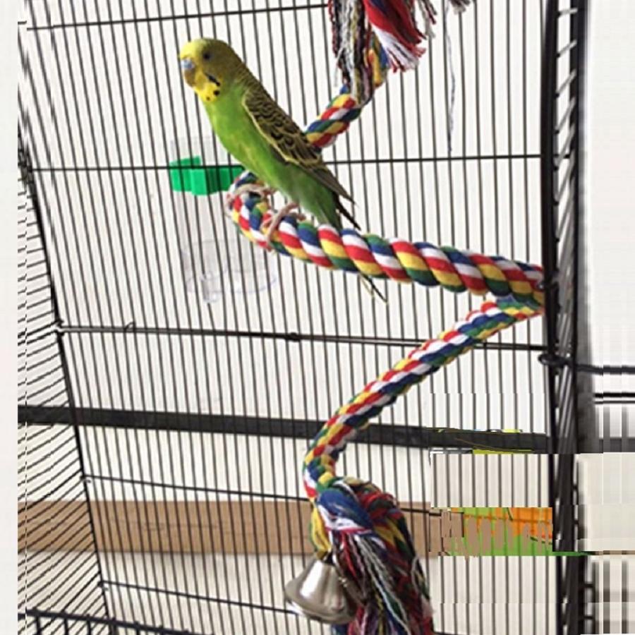 インコ おもちゃ ロープ 布製 止まり木 足場 インコロープ バード