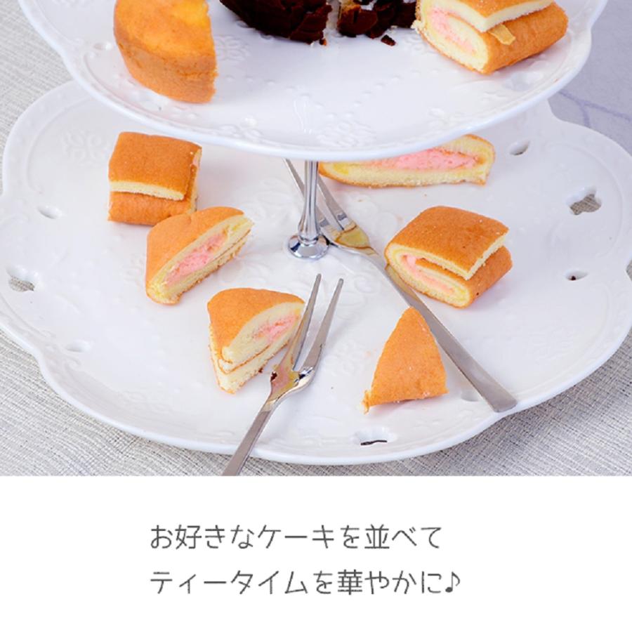 アフタヌーンティー ケーキスタンド 3段 デザートプレート 食器 皿