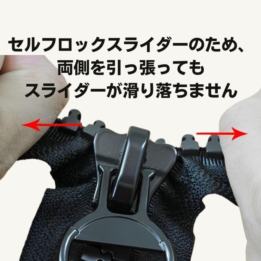 ファスナーの鬼 特大 ファスナー ジャンボファスナー 片面 オープン セルフロック