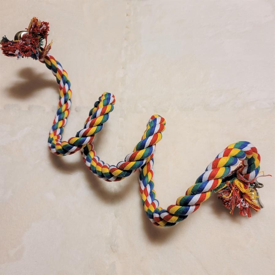 インコ おもちゃ ロープ 布製 止まり木 足場 インコロープ バード