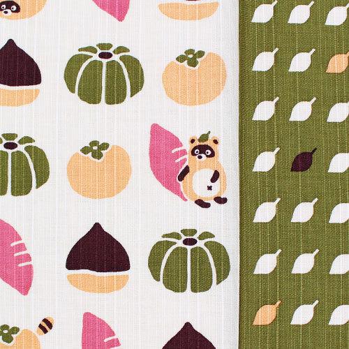 お弁当包み 風呂敷 小布 「たぬきの変装」50cm 濱文様 小風呂敷 綿