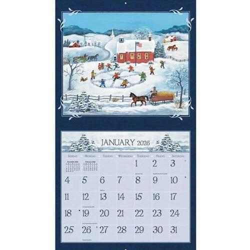 2026年 ラングカレンダー Folk Art フォークアート lang LANG社 壁掛け