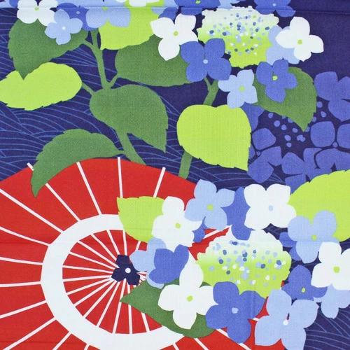 絵てぬぐい「あじさい和景色」【3枚以上で送料無料】夏柄 縦型 濱文様