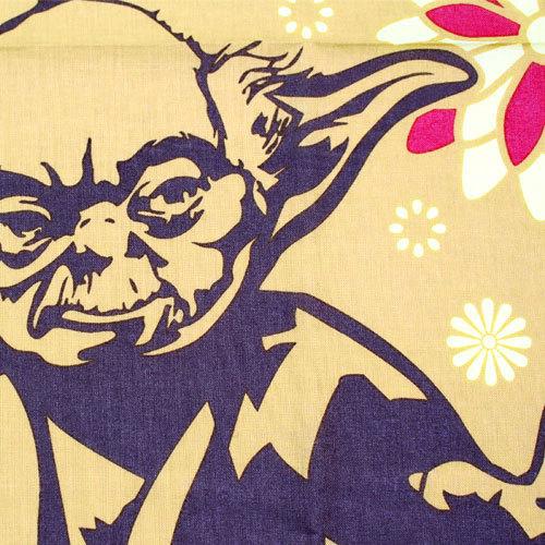 在庫限り500円オフ】スターウォーズ和てぬぐい「ヨーダ 菊」SW-TOWEL