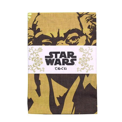 在庫限り500円オフ】スターウォーズ和てぬぐい「ヨーダ 菊」SW-TOWEL