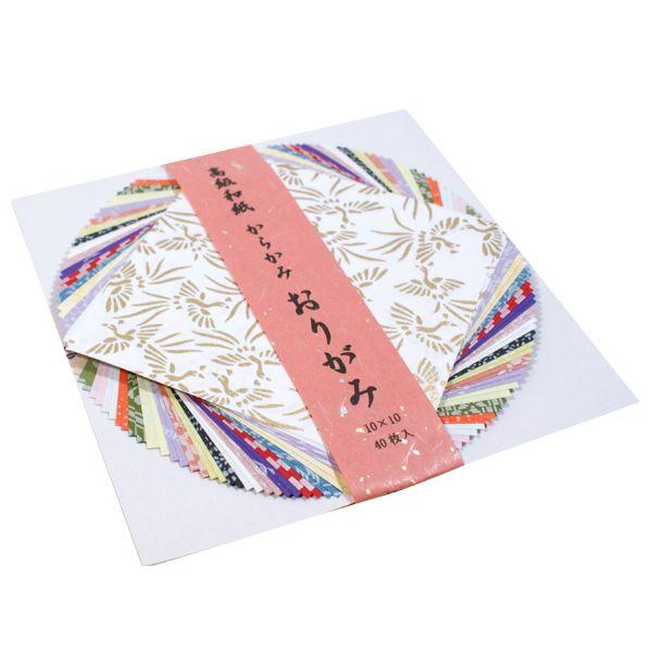 越前和紙 からかみ折り紙 10×10cm セット ラッピング 包装紙 和 越前和紙 からかみ折り紙 10×10cm セット ラッピング 包装紙 和